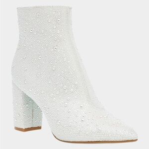 Betsey Johnson Cady Pearl Booties